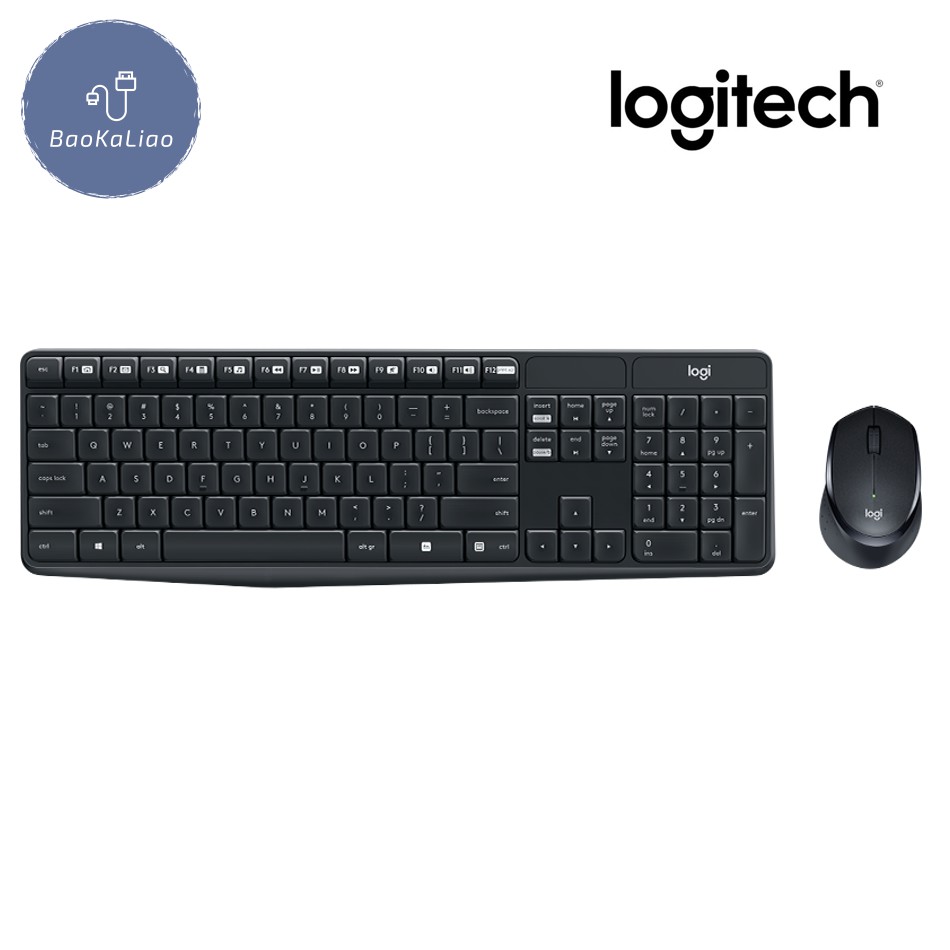 Logitech MK315 Quiet Wireless Keyboard & Mouse Combo Shopee Malaysia