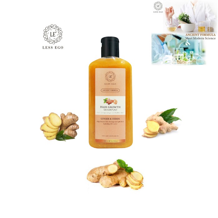 Less Ego Ginger Shampoo 500ml For Men and Women Hair Care Ginger ...