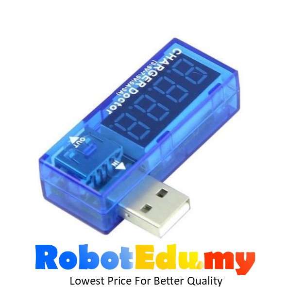 USB Voltmeter Current & Voltage Display Checker /Tester -Charger/Laptop
