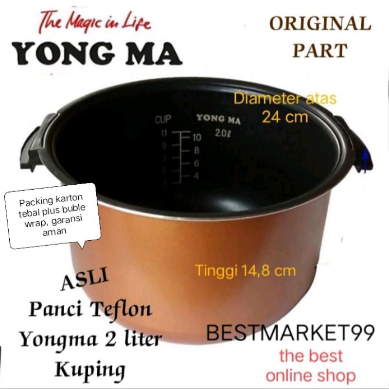 Panci Vantela Eco Ceramic Inner Pot Magic Com Yong Ma Liter Wing Non