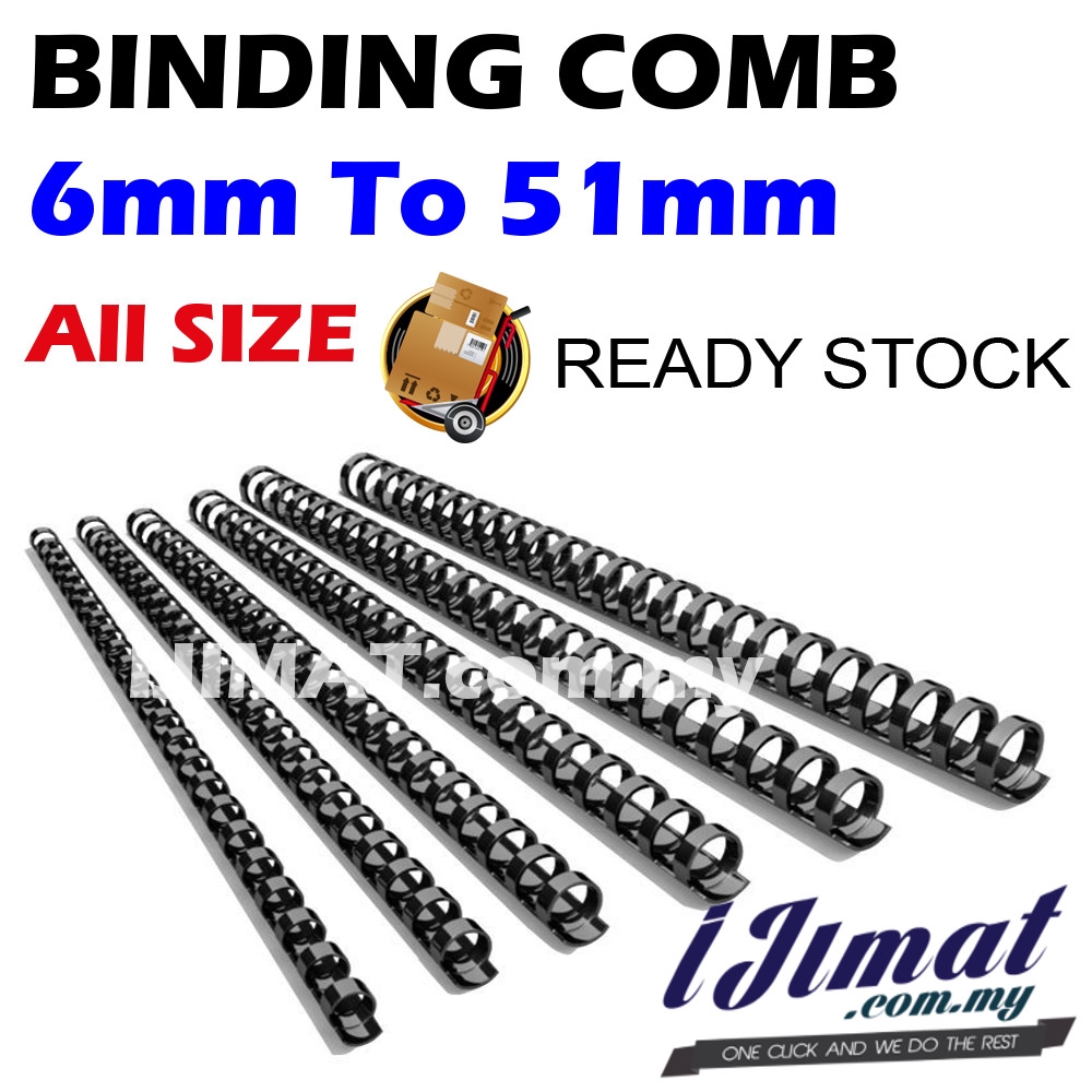 LUCKY STAR Binding Comb 6mm 8mm 10mm 11mm 12mm 14mm 16mm 18mm 20mm 22mm ...