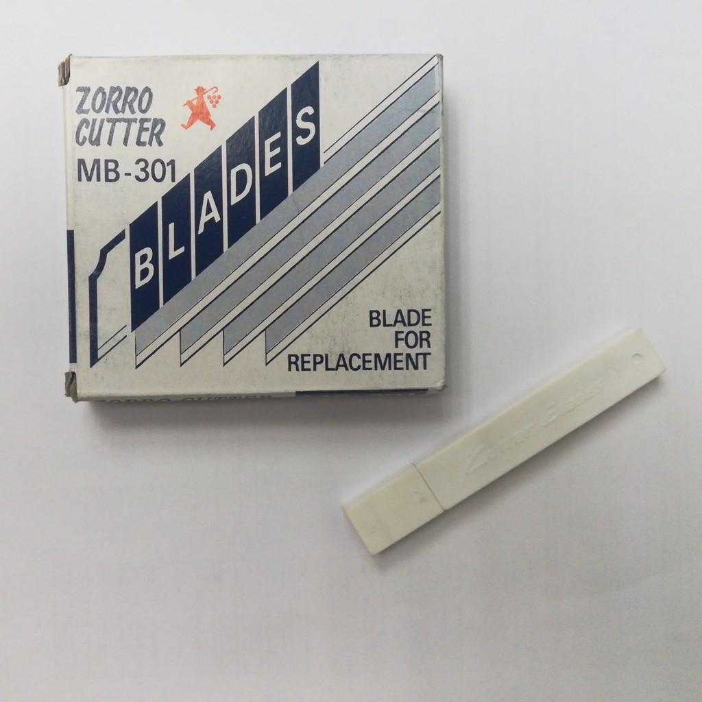 ZORRO [MADE IN KOREA] 9mm 10PCS CUTTER BLADE REPLACEMENT MB-301 ...