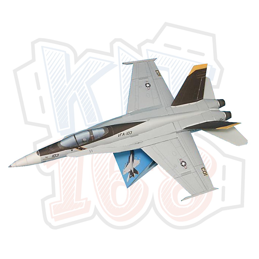 Jolly Rogers F-18 Super Hornet Paper Model | Shopee Malaysia