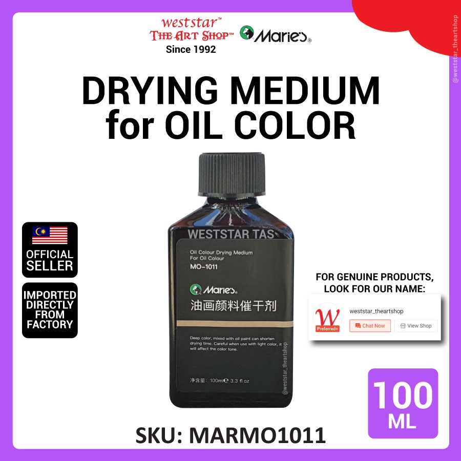 [Weststar TAS] Marie's Drying Medium For Oil Color 100ml (Quick