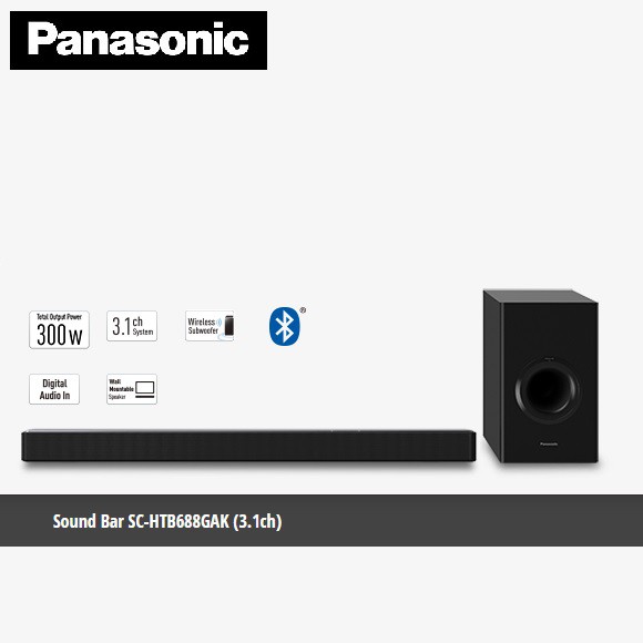 Panasonic best sale htb688 soundbar