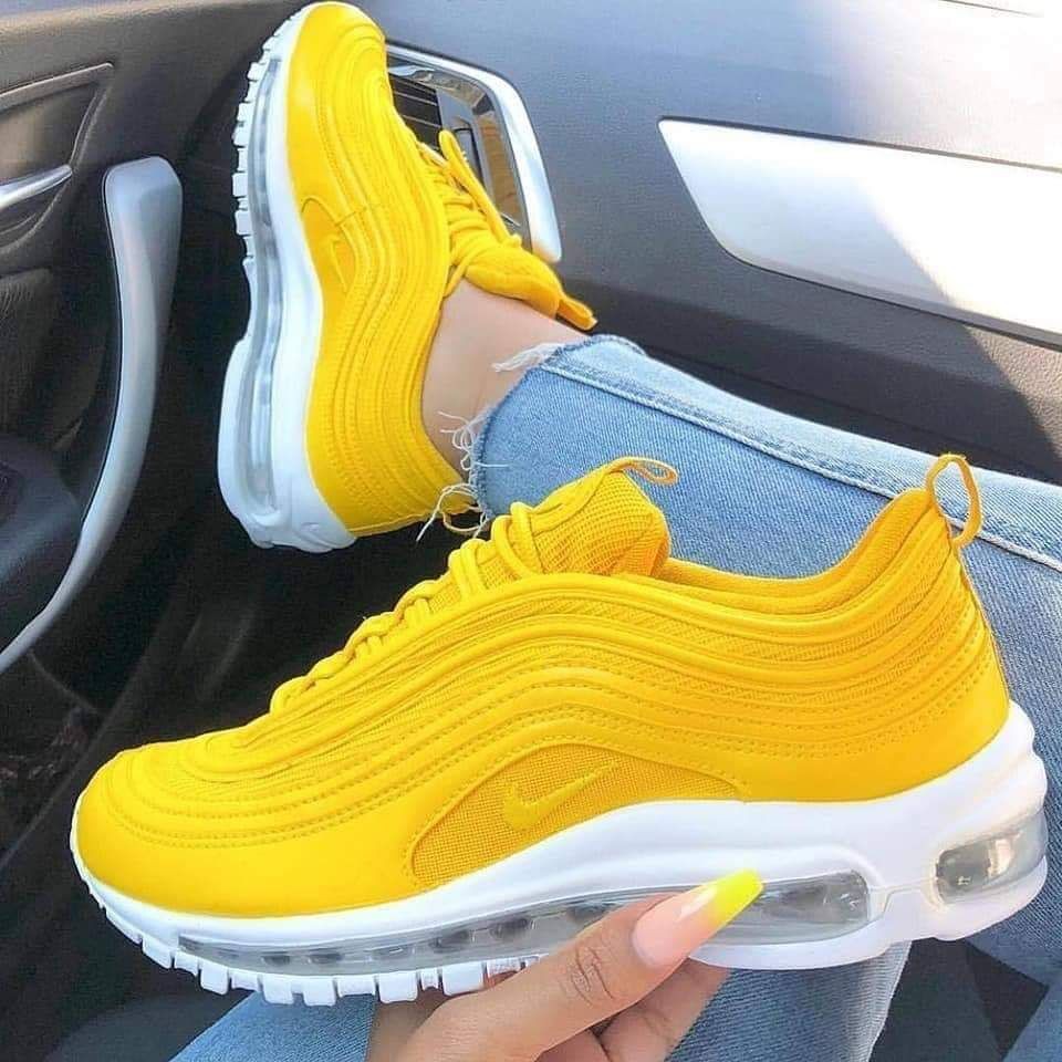 Yellow nike hot sale 97s