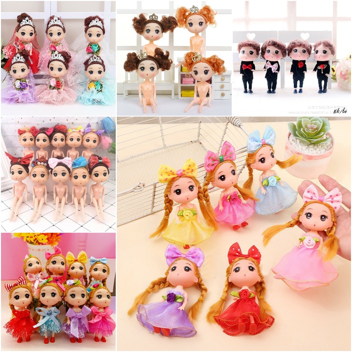 Chip Doll chipi Plastic 12Cm, 18Cm, Crown, Long Hair Skirt - Cake ...