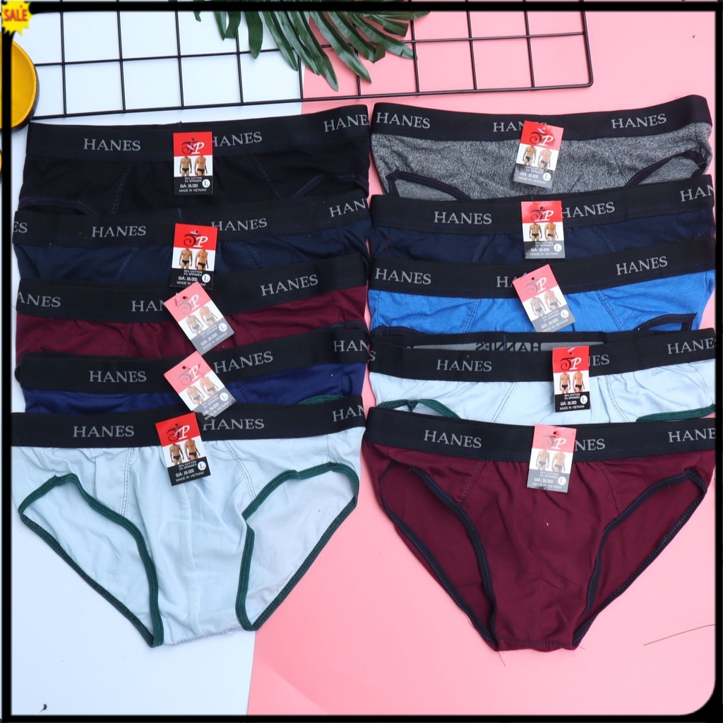 Set of 10 Men's underwear Elastic men's underwear made by Vietnamese cotton Shopee Malaysia