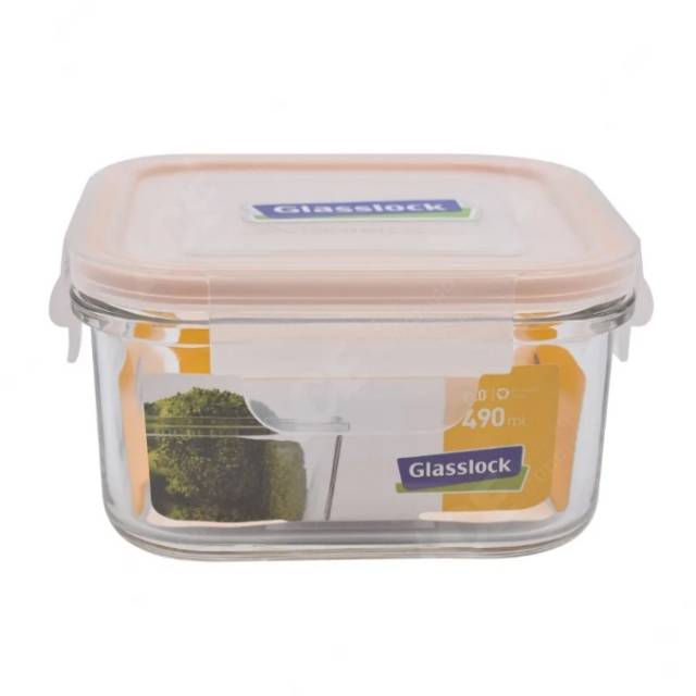 Glasslock Classic Square Food Container 490 Ml Shopee Malaysia