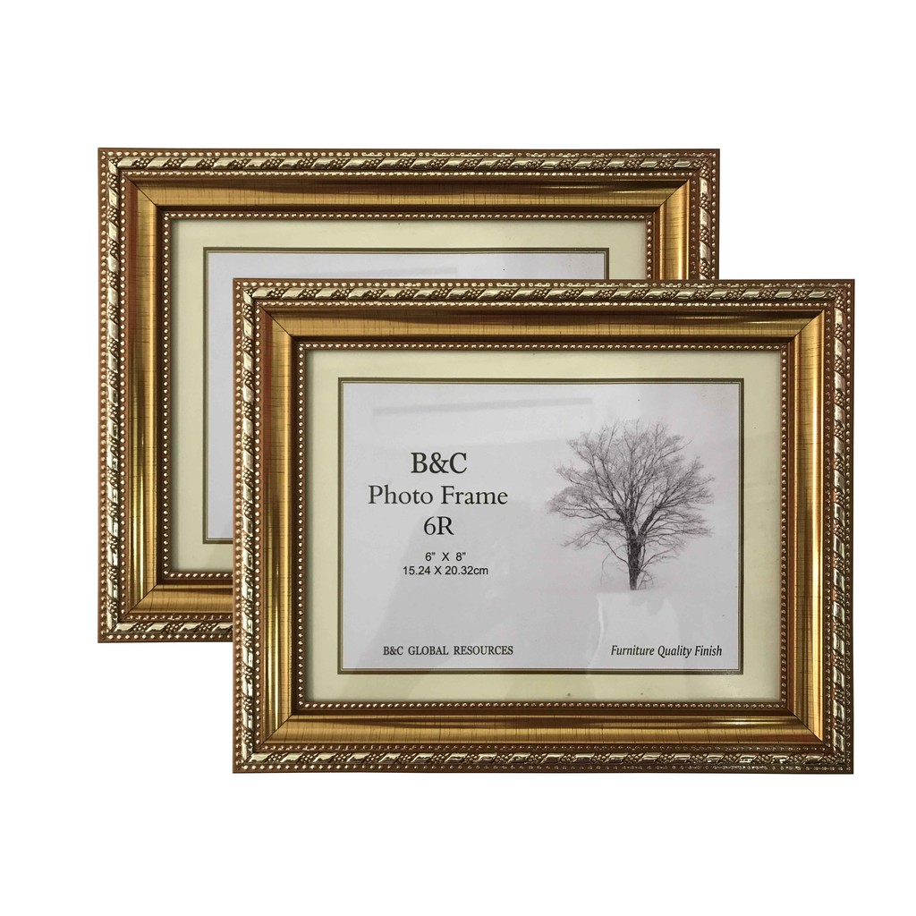 Photo Frame Size 6R - (2pcs) | Shopee Malaysia