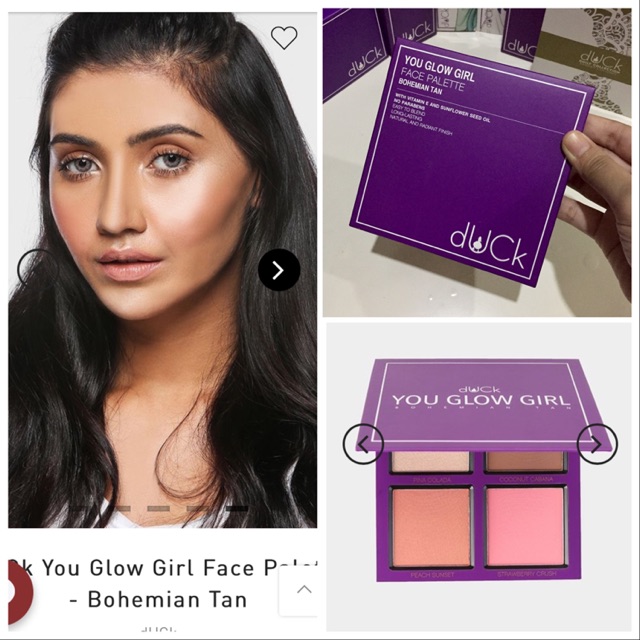 dUCk Cosmetics FACE PALETTE BOHEMIAN TAN 100 DIRECT HQ