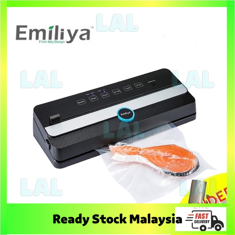 EMILIYA Vacuum Sealer Packing Machine Food Storage Mesin Pembungkusan Pengedap Vakum Upgraded