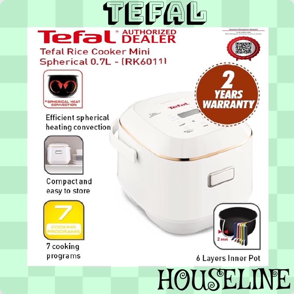 (7.7 SALES!!) Tefal Mini Spherical Bowl Rice Cooker 0.7L (RK6011