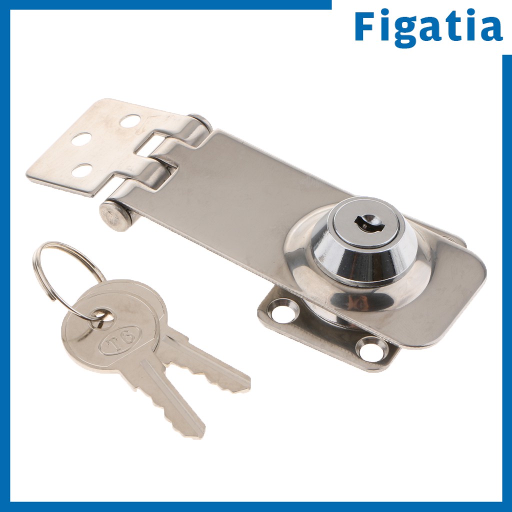 Stainless Steel - Self Locking Hasp Lock - Heavy Duty Marine Boat ...