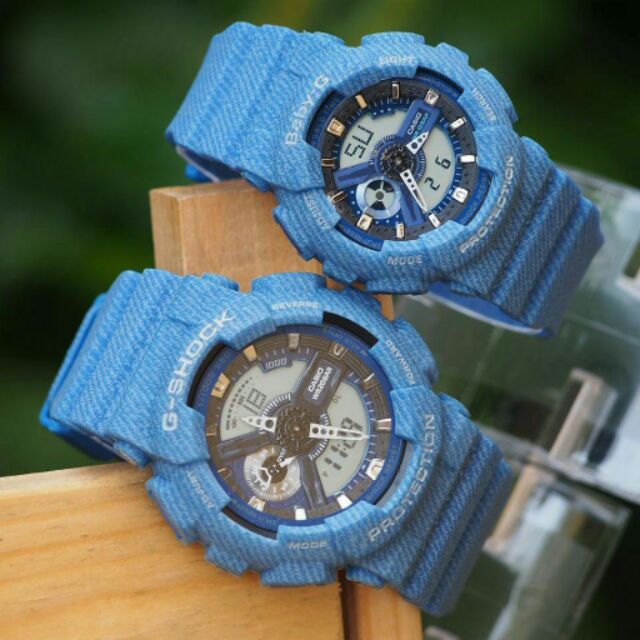 G shock denim couple hotsell