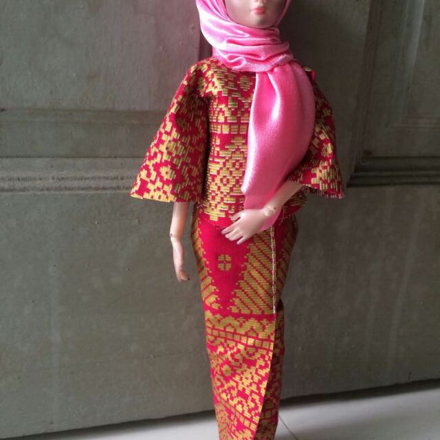 Baju raya barbie store doll