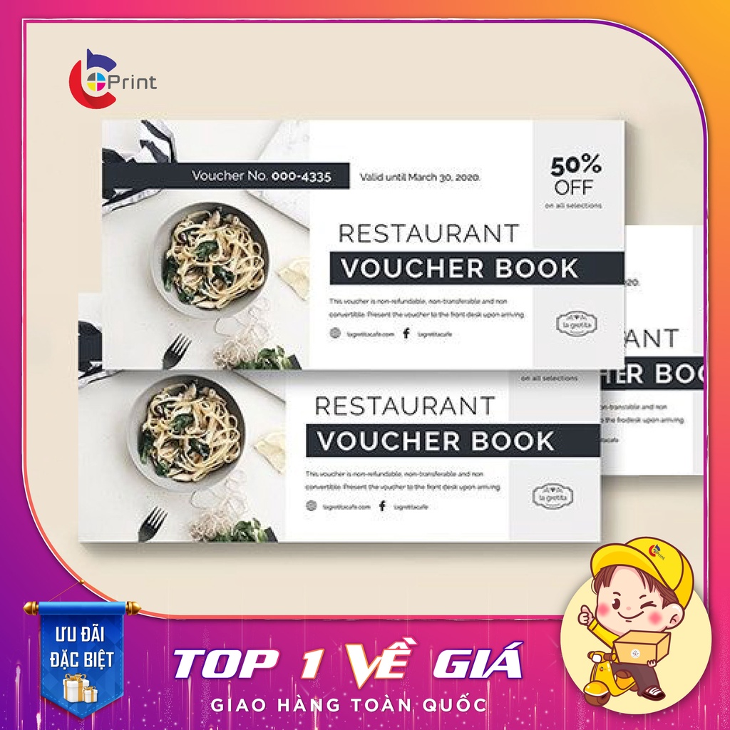Print voucher cards, gift notes - Free design | Shopee Malaysia