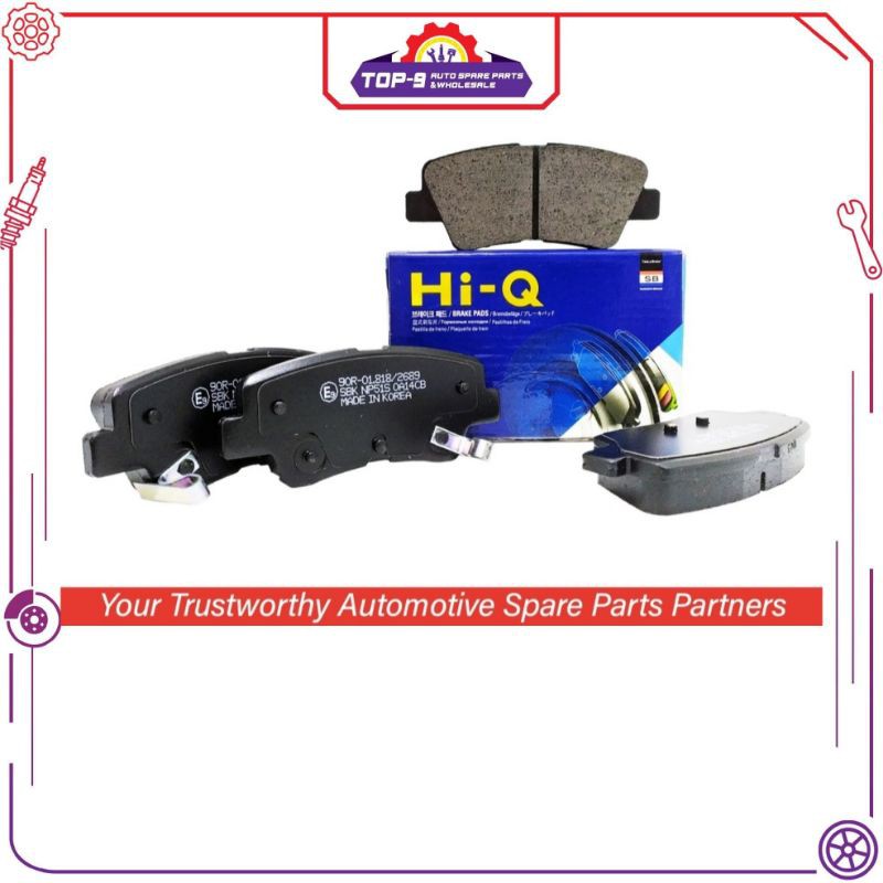 Sangsin HiQ Rear Brake Pad Set (Left & Right) for Kia K3, K5, Rio