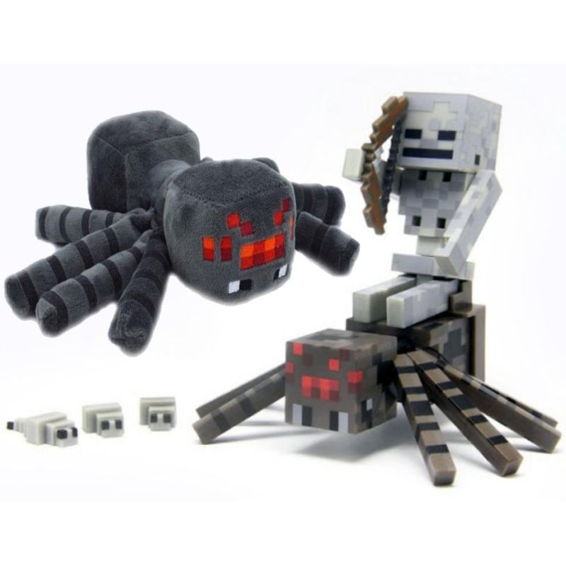 Minecraft Spider Plush Cave Games Animal Stuffed Doll Patung Cartoon