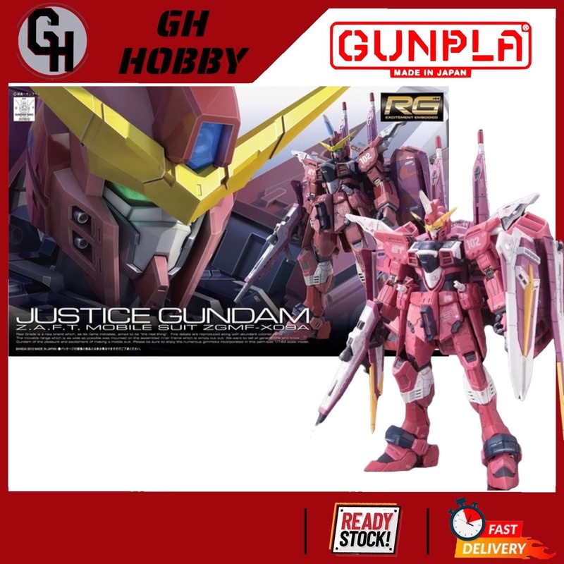 BANDAI 1/144 RG ZGMF-X09A JUSTICE GUNDAM[09] | Shopee Malaysia