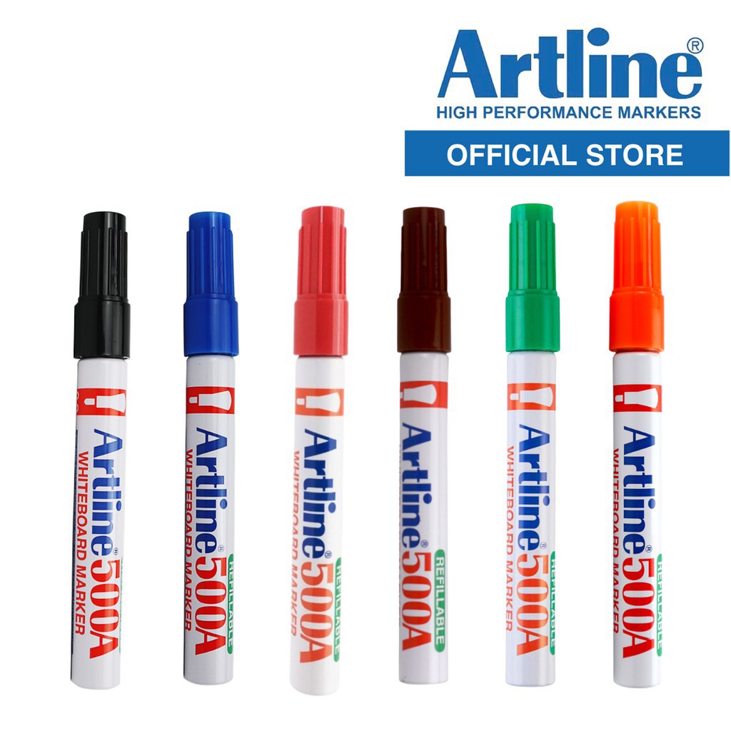 ARTLINE Whiteboard Marker 500A (Black / Blue / Red) | Shopee Malaysia