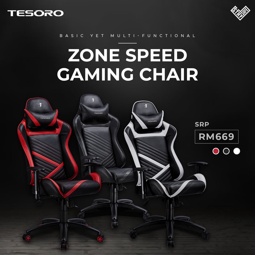 TESORO Zone Speed Gaming Chair 3 MODEL PROMO FREE DELIVERY