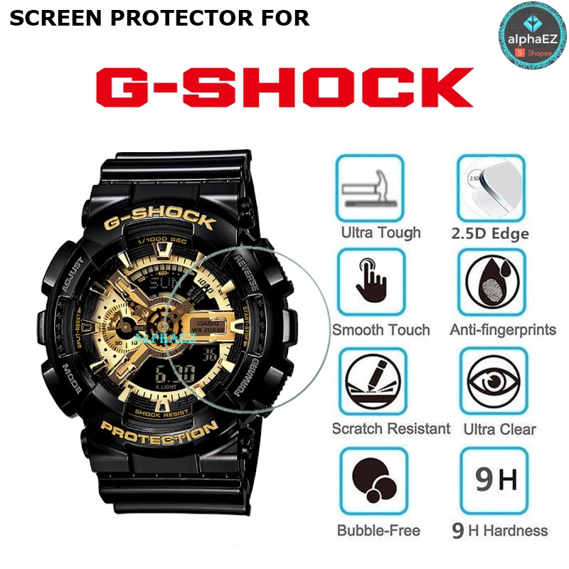 Casio G-Shock GA-110GB-1A Series 9H Watch Glass Screen Protector GA-110 ...