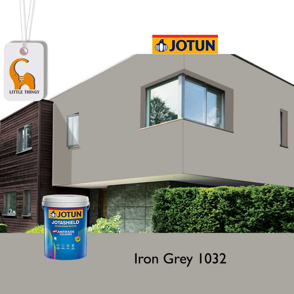 1032 Iron Grey 5L Jotun Jotashield Antifade Colours Outdoor Wall Paint
