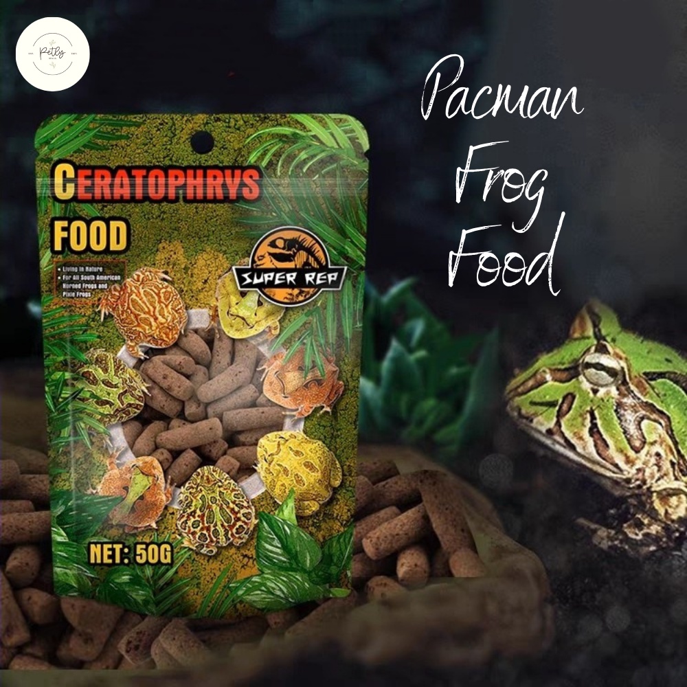[PetlyMall] Super Rep Horned Frog Food 50g Shrimp & Fish Flavor Pacman