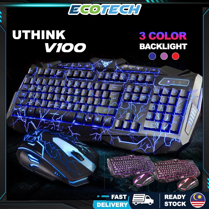 Ecotech Uthink V100 Molten 3 Color Backlight Illuminated Multimedia