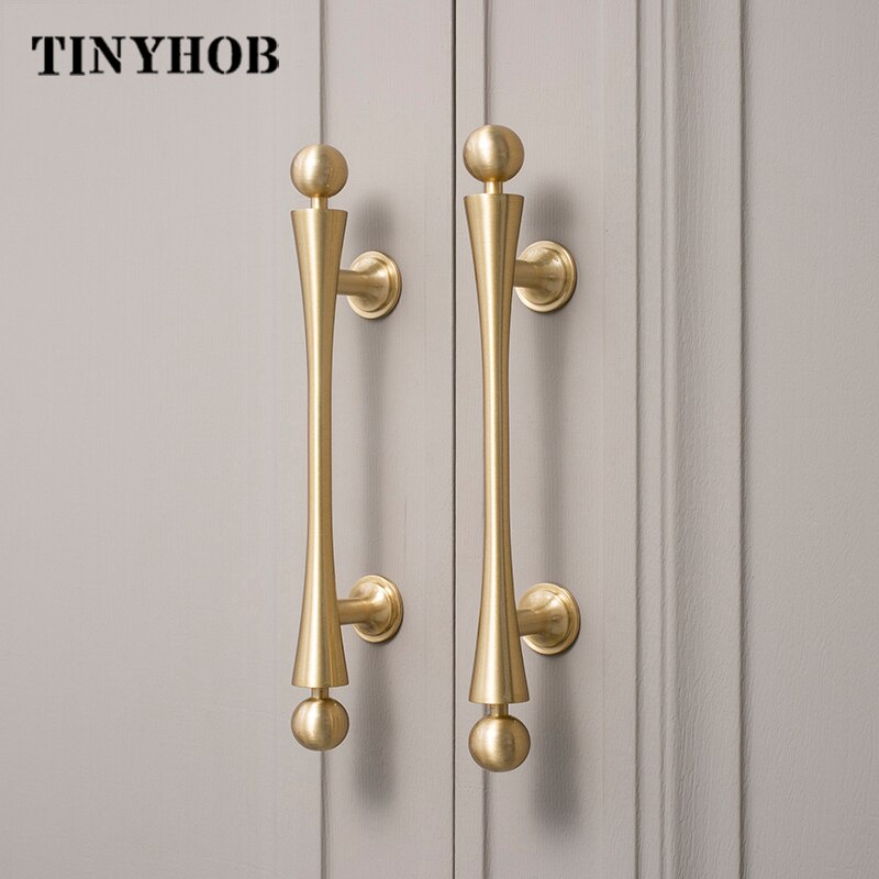 Modern Style/Unique Design Solid Brass Drawer Knobs T bar Handle ...