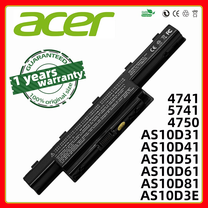 6600mAh ACER Aspire Battery AS10D31 AS10D3E AS10D41 AS10D61 AS10D71 ...