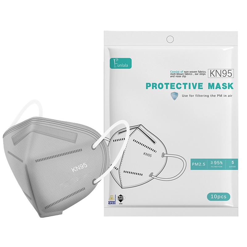 100PCS WITH BOX KN95 Mask Face 5 ply Protection KN95 Mask Washable N95