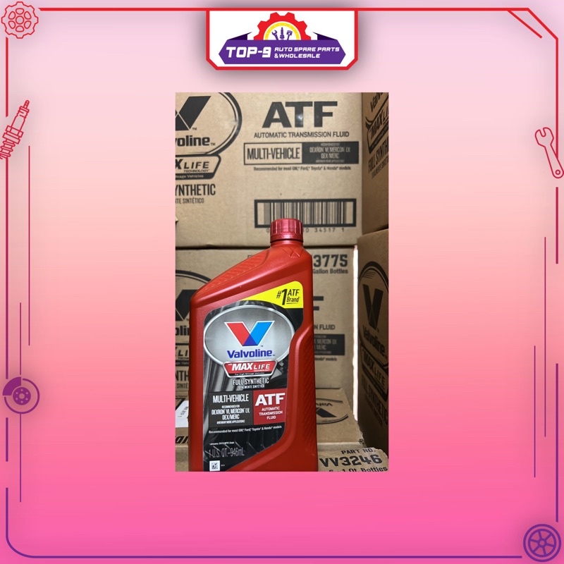 Valvoline Max Life Transmission Fluid, Automatic, Full Synthetic, Multi-Vehicle ATF - 1 qt