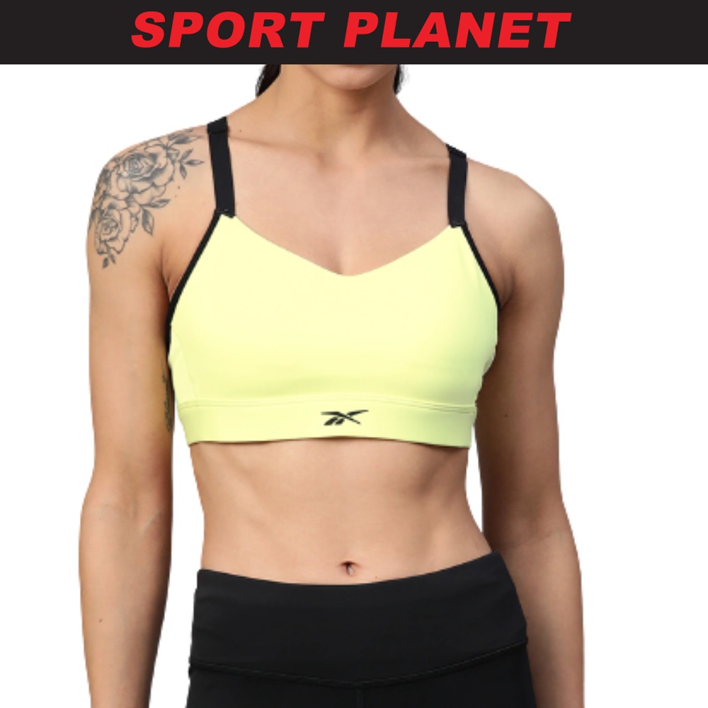 Reebok Women Hero Medium Impact Strappy Sport Bra Accessories (FK5326)  Sport Planet 48-06