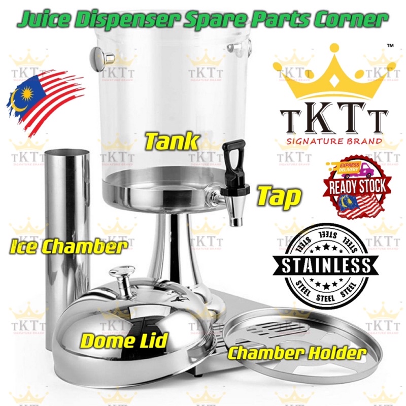 TKTT ™️ 8L Juice Dispenser Spare Parts Corner Juicer Tap Bucket Ice