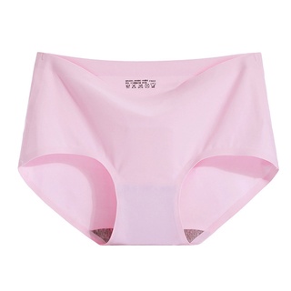 EXCEI Knickers 3 Pcs/Lot Women Seamless Panties Silk Mid Waist