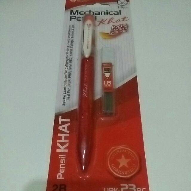 Exam Grade Auto Pencil KHAT Kaligrafi 1.8mm Jawi Pensel Khat Set