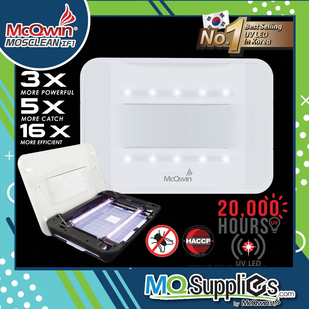 MOSCLEAN IF1 TRANSLUCENT UV LED MOSQUITO TRAP ELECTRONIC INSECT TRAP ...