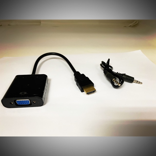 SYE 1080P HDMI to VGA Video Converter Adapter Cable With Audio Support ...