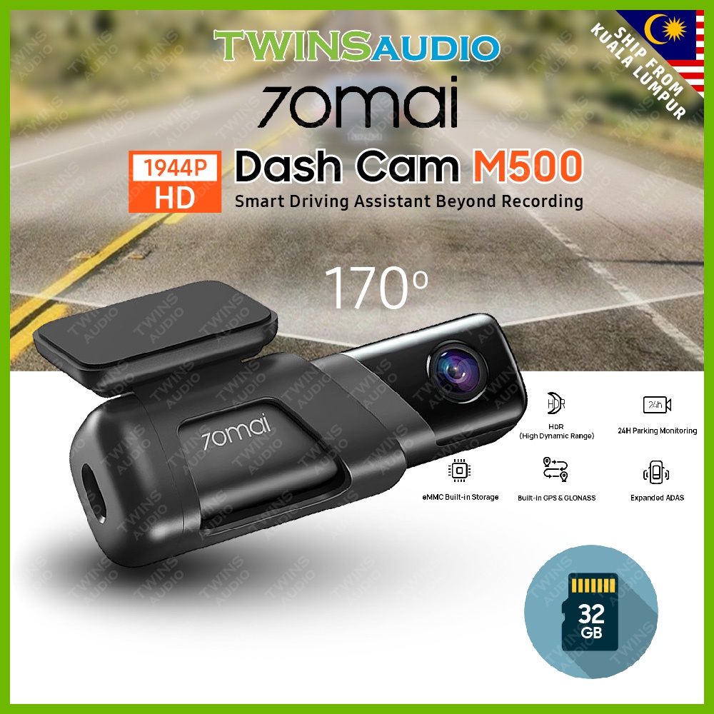 70mai M500 Smart Dashcam Car Recorder 1944P 2.7K