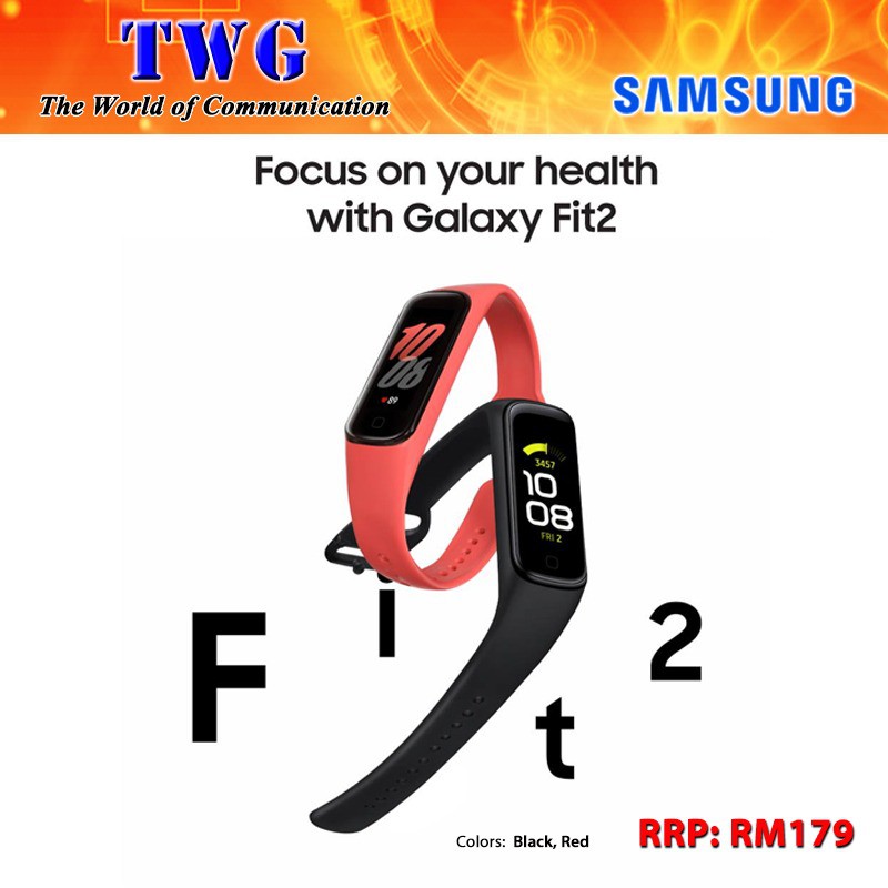 Samsung Galaxy Fit 2 Bluetooth Smartwatch R220 Original 1 Year Samsung