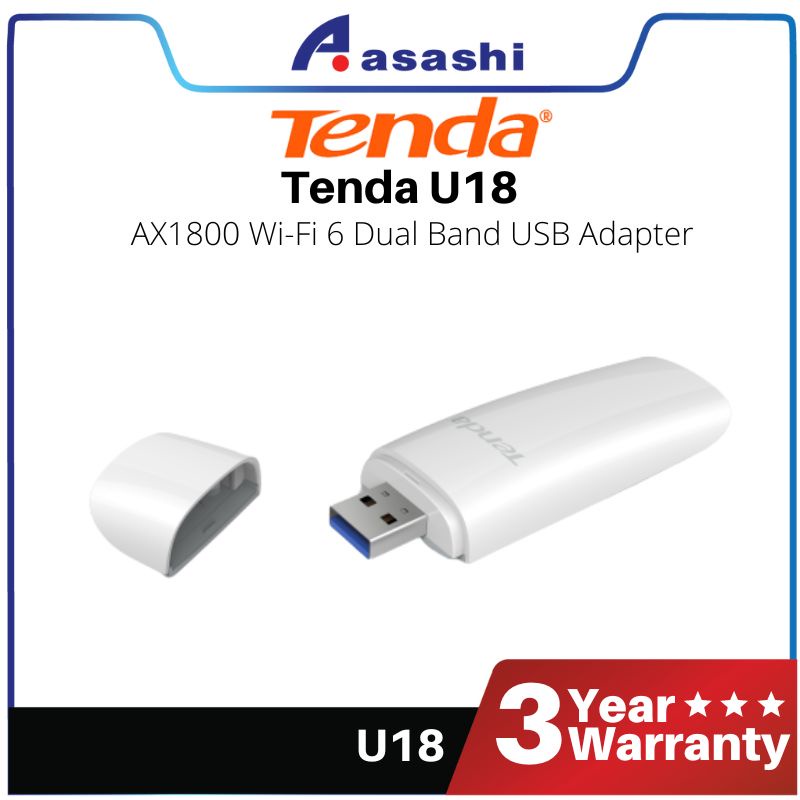 Tenda U18 Ax1800 Wi Fi 6 Dual Band Usb Adapter Shopee Malaysia 0222