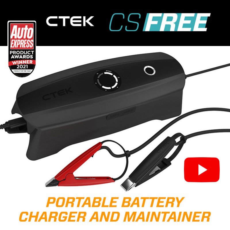 CTEK CS Free Multi-functional 4-in-1 Portable Battery Charger 12V