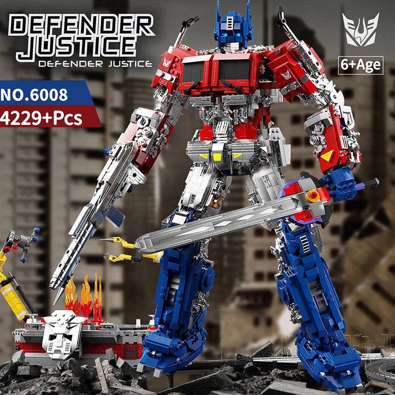 6008 Defender Justice - Optimus Prime - Transformers | Shopee Malaysia