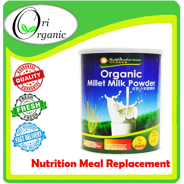 【GLUTEN FREE】 HEALTH PARADISE ORGANIC MILLET MILK POWDER 700g Exp 11/