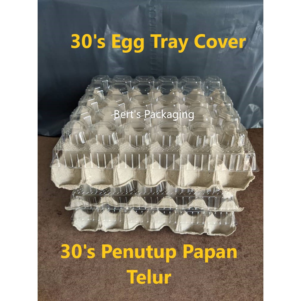 Exclusive 30s Egg Tray Cover 100pcs 30s Penutup Papan Telur 100pcs Egg Packaging 2198