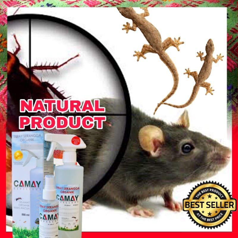 SPRAY PENGHALAU SERANGGA, CICAK DAN TIKUS INSECTS, RAT AND LIZARD REPELLENT NATURAL PESTICIDES