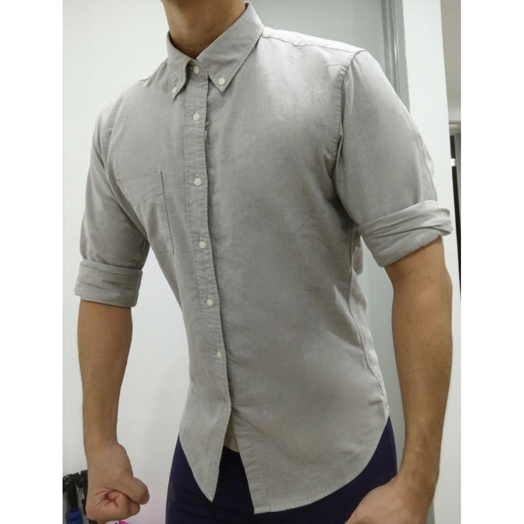 Uniqlo slim fit oxford 2024 shirt