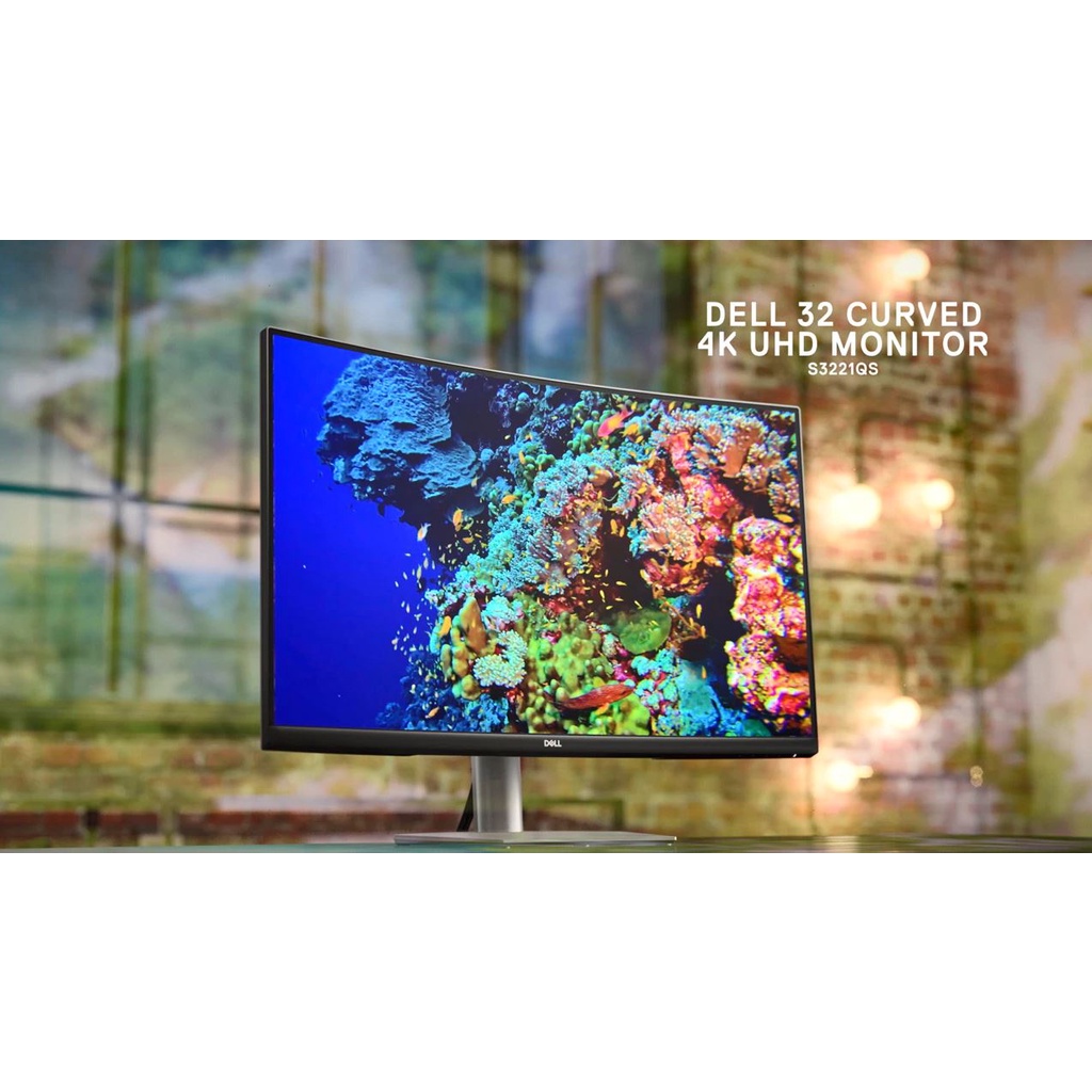 DELL MONITOR S3221QS 32" INCH 4K UHD CURVED LED VA Shopee Malaysia
